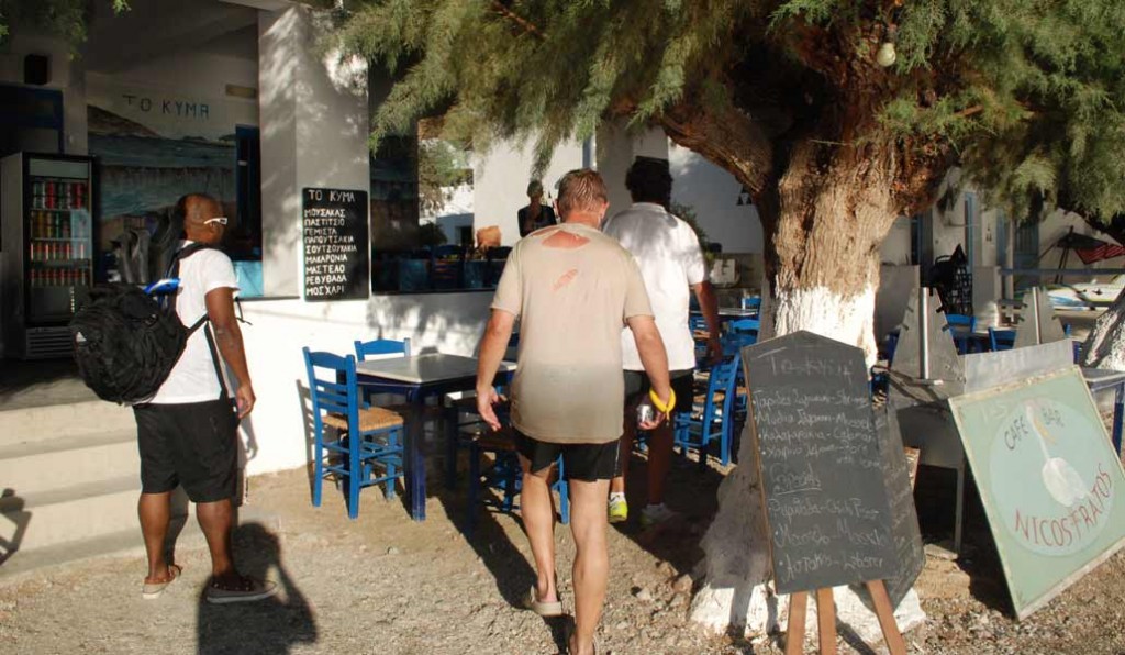 Bar hopping -- we went to almost all the places on that beach